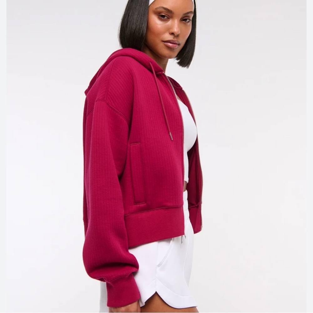 Abercrombie & Fitch YPB Active Rib Full-Zip Hoodie